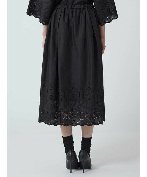 Aquascutum / アクアスキュータム ミニ・ひざ丈スカート | 【セットアップ対応】スカラップレーススカート | 詳細4