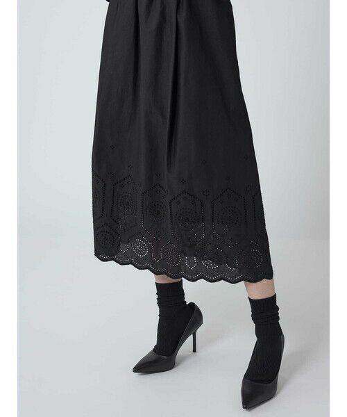 Aquascutum / アクアスキュータム ミニ・ひざ丈スカート | 【セットアップ対応】スカラップレーススカート | 詳細5
