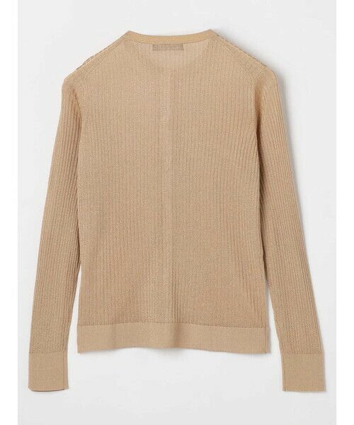 LA7710 アクアスキュータム ウール ロングカーディガン ベージュ ９ LA7710 アクアスキュータム ウール ロングカーディガン ベージュ