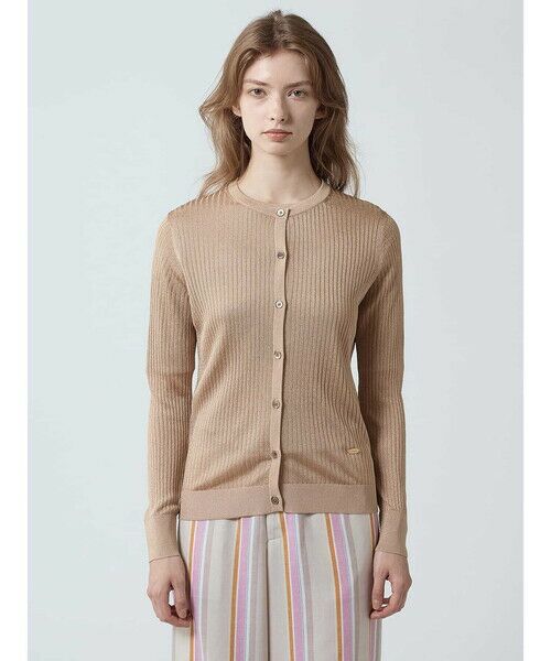 Aquascutum / アクアスキュータム ニット・セーター | 【アンサンブル対応】SILKY リブニットカーディガン | 詳細7