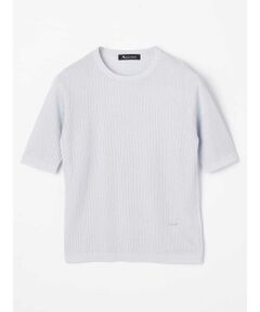 Aquascutum / アクアスキュータム ニット・セーター | 【アンサンブル対応】SILKY リブニットプルオーバー