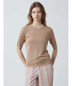 Aquascutum / アクアスキュータム ニット・セーター | 【アンサンブル対応】SILKY リブニットプルオーバー