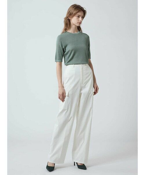 Aquascutum / アクアスキュータム ニット・セーター | 【アンサンブル対応】SILKY リブニットプルオーバー | 詳細3