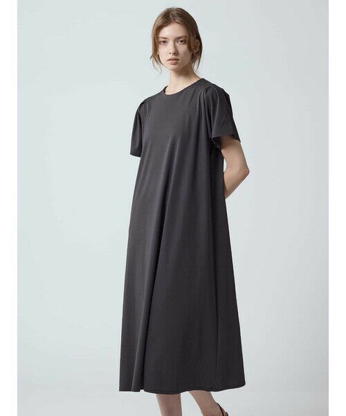 Aquascutum/アクアスキュータム 【TIME SALE】ジャージーライトAラインドレス チャコール 8 Aquascutum/アクアスキュータム 【TIME SALE】ジャージーライトAラインドレス チャコール 8