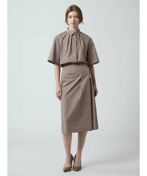 Aquascutum / アクアスキュータム シャツ・ブラウス | 【セットアップ対応】タックデザインシャツ | 詳細1