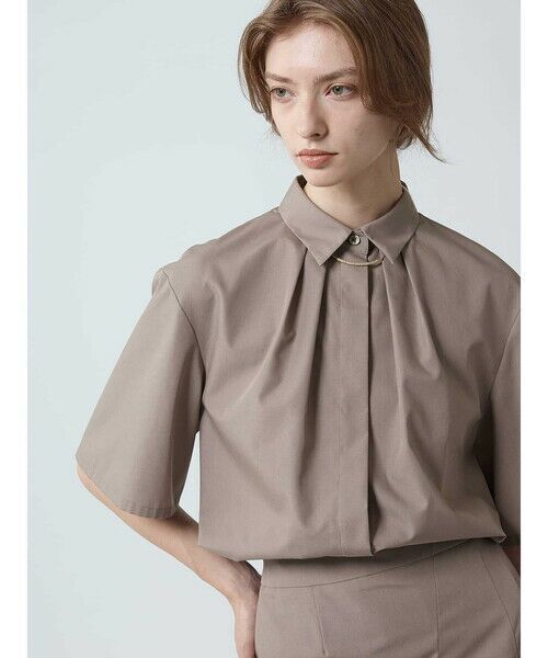 Aquascutum / アクアスキュータム シャツ・ブラウス | 【セットアップ対応】タックデザインシャツ | 詳細2