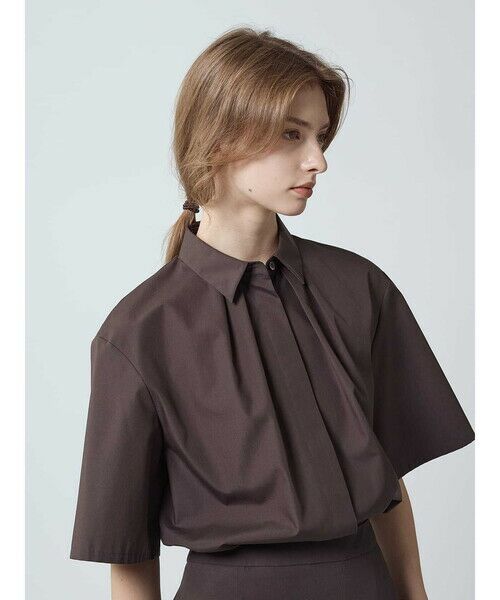 Aquascutum / アクアスキュータム シャツ・ブラウス | 【セットアップ対応】タックデザインシャツ | 詳細9