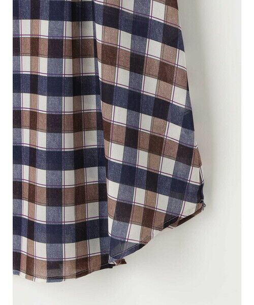 Aquascutum / アクアスキュータム シャツ・ブラウス | ドレーピークラブチェックプリントブラウス | 詳細10