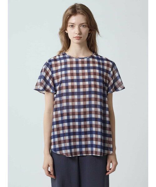 Aquascutum / アクアスキュータム シャツ・ブラウス | ドレーピークラブチェックプリントブラウス | 詳細2