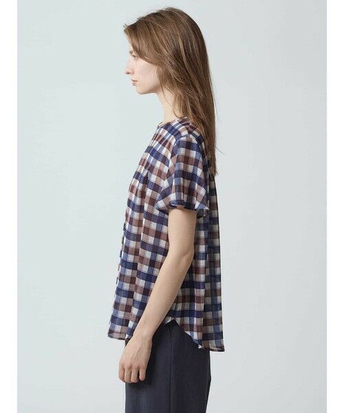 Aquascutum / アクアスキュータム シャツ・ブラウス | ドレーピークラブチェックプリントブラウス | 詳細3