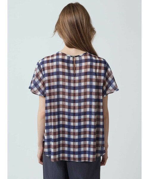 Aquascutum / アクアスキュータム シャツ・ブラウス | ドレーピークラブチェックプリントブラウス | 詳細4