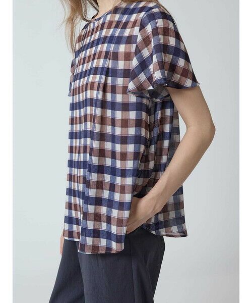 Aquascutum / アクアスキュータム シャツ・ブラウス | ドレーピークラブチェックプリントブラウス | 詳細5