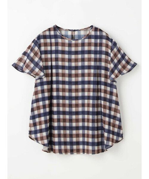 Aquascutum / アクアスキュータム シャツ・ブラウス | ドレーピークラブチェックプリントブラウス | 詳細6