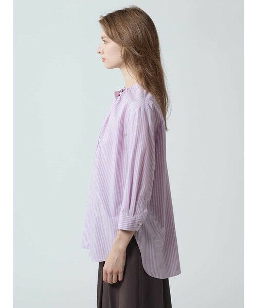 Aquascutum / アクアスキュータム シャツ・ブラウス | パステルストライプ ギャザーシャツ | 詳細3