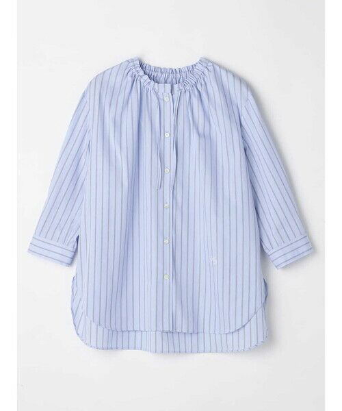 Aquascutum / アクアスキュータム シャツ・ブラウス | パステルストライプ ギャザーシャツ | 詳細15