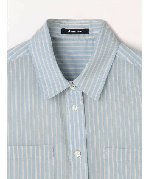 Aquascutum / アクアスキュータム シャツ・ブラウス | シアーストライプシャツ | 詳細2