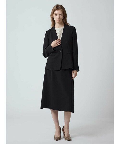 Aquascutum / アクアスキュータム ミニ・ひざ丈スカート | 【セットアップ対応】トリアセストレッチスカート | 詳細12