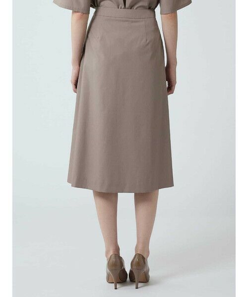 Aquascutum / アクアスキュータム ミニ・ひざ丈スカート | 【セットアップ対応】タックデザインスカート | 詳細2