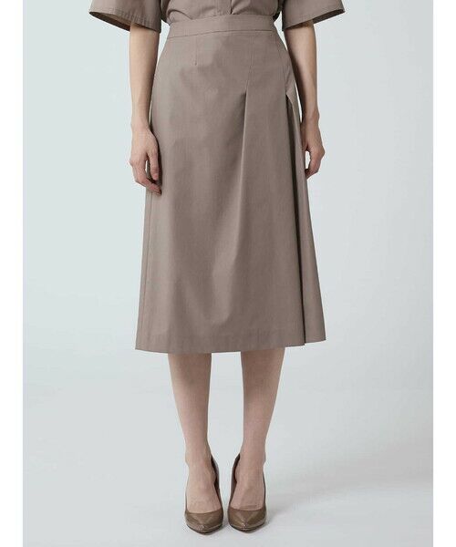 Aquascutum / アクアスキュータム ミニ・ひざ丈スカート | 【セットアップ対応】タックデザインスカート | 詳細3