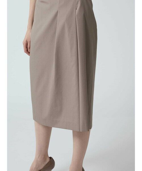 Aquascutum / アクアスキュータム ミニ・ひざ丈スカート | 【セットアップ対応】タックデザインスカート | 詳細5