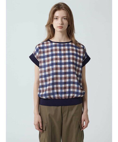 Aquascutum / アクアスキュータム ニット・セーター | クラブチェックコンビニット | 詳細2