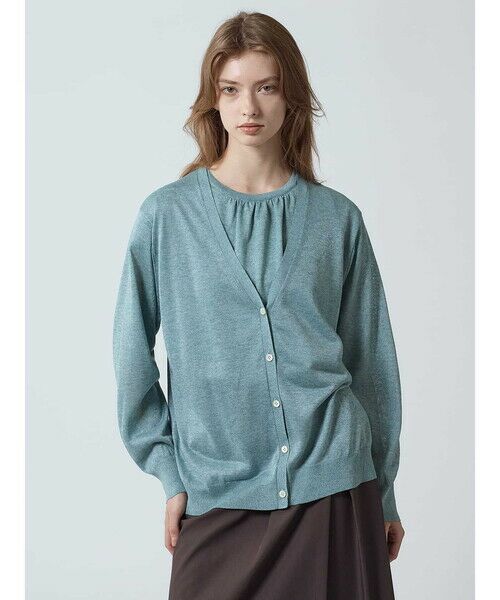 Aquascutum / アクアスキュータム ニット・セーター | 【アンサンブル対応】シャイニーニット カーディガン | 詳細5