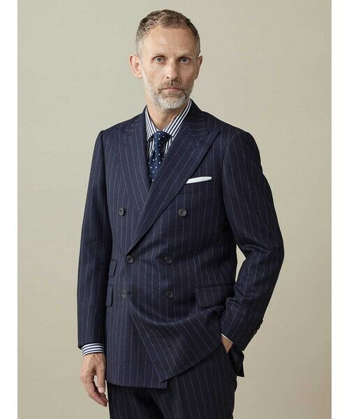 Aquascutum / アクアスキュータム セットアップ | 【UK Traditional】Flannel Chalk ST Suit | 詳細1