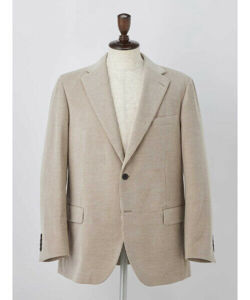 Aquascutum / アクアスキュータム テーラードジャケット | Luxury Blended Corduroy Jacket(ベージュ)