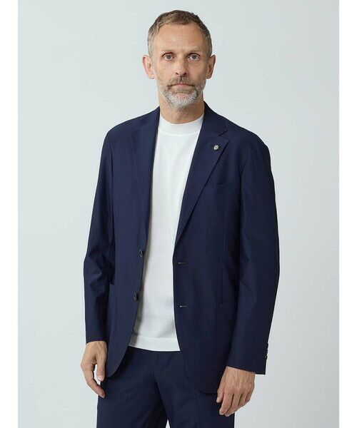 Aquascutum / アクアスキュータム テーラードジャケット | TEC.3 Knit Twill Jacket(ネイビー)