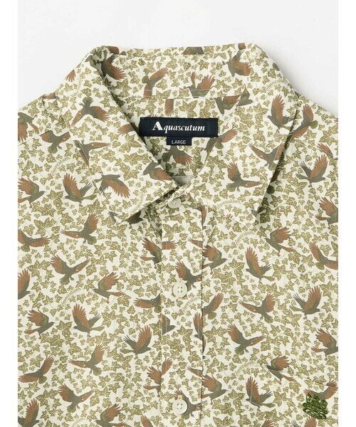 Aquascutum / アクアスキュータム シャツ・ブラウス | London Bird Print Shirt | 詳細9