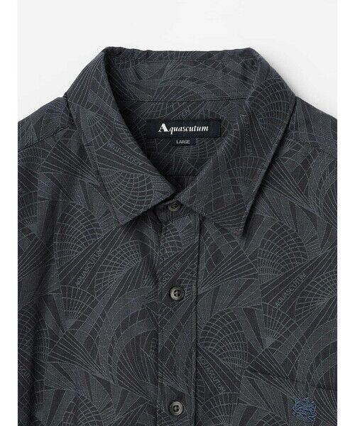 Aquascutum / アクアスキュータム シャツ・ブラウス | Architecture Jacquard Shirt | 詳細8