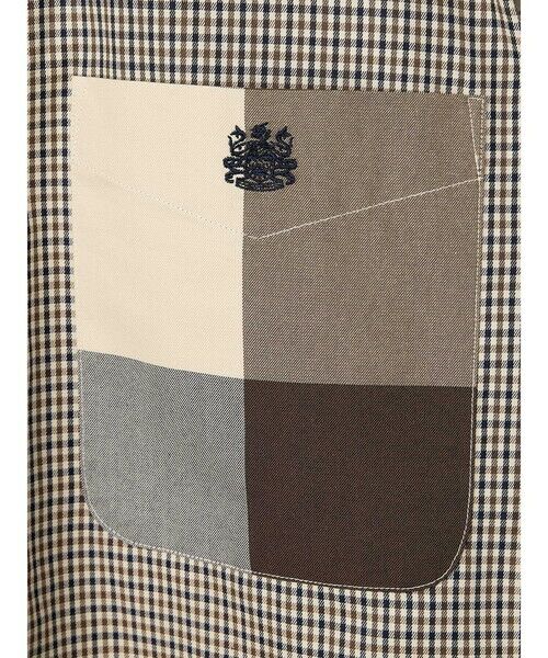 Aquascutum / アクアスキュータム シャツ・ブラウス | Crazy Pattern Club Check Over Shirt | 詳細11