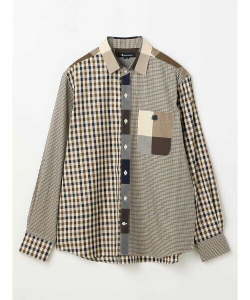Aquascutum / アクアスキュータム シャツ・ブラウス | Crazy Pattern Club Check Over Shirt | 詳細6