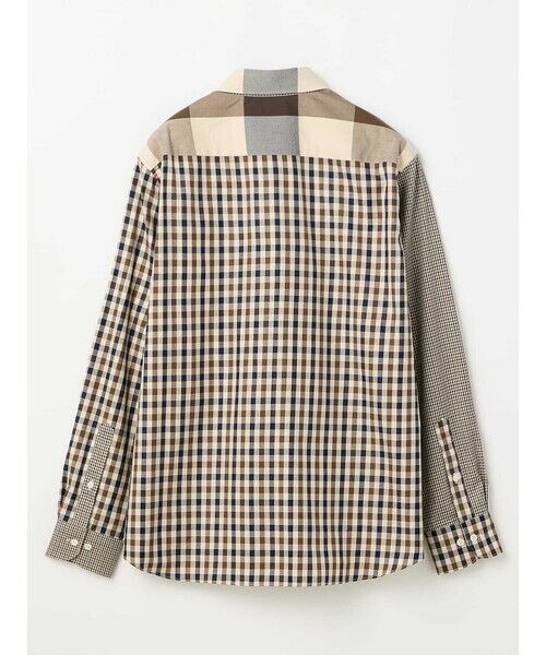 Aquascutum / アクアスキュータム シャツ・ブラウス | Crazy Pattern Club Check Over Shirt | 詳細7