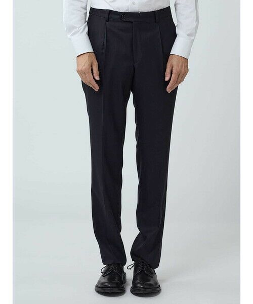 Aquascutum / アクアスキュータム スラックス・ドレスパンツ | S140's Navy Trousers | 詳細2