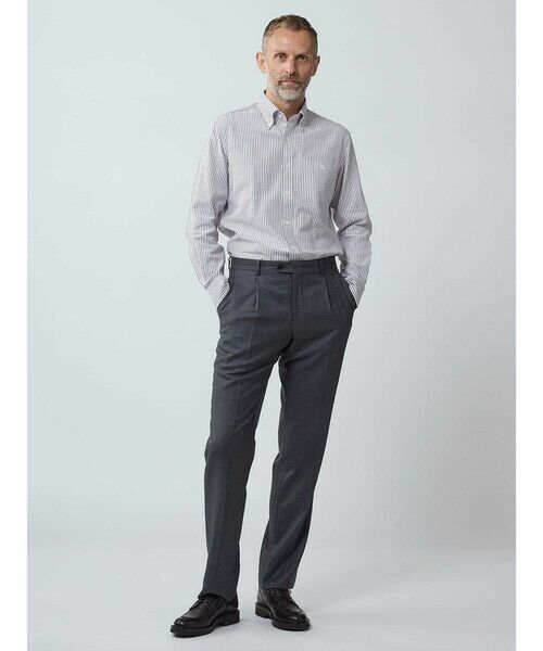 Aquascutum / アクアスキュータム スラックス・ドレスパンツ | Plain Twill Trousers | 詳細1