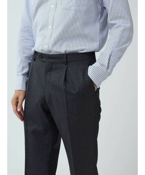 Aquascutum / アクアスキュータム スラックス・ドレスパンツ | Plain Twill Trousers | 詳細13