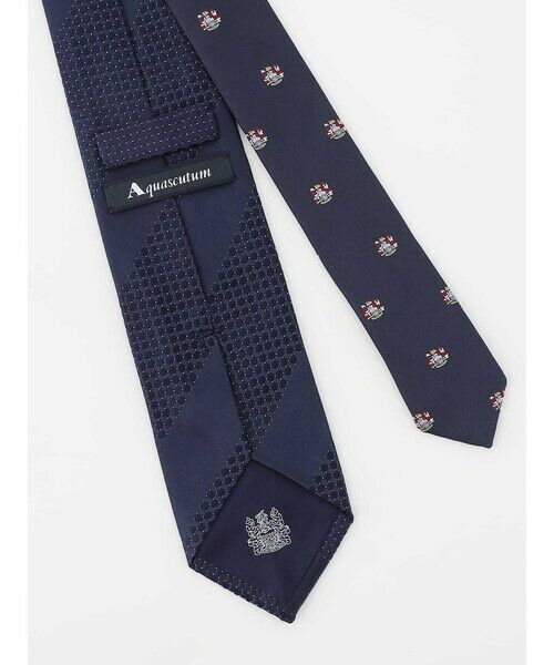 Aquascutum / アクアスキュータム ネクタイ | マイクロパターン×ストライプタイ(小剣クレスト) | 詳細2