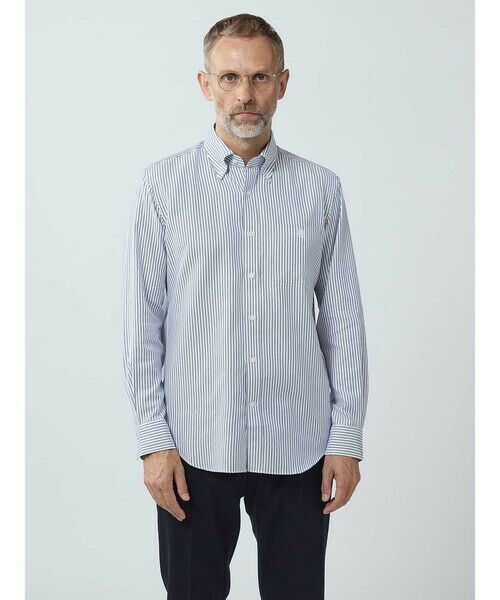 Aquascutum / アクアスキュータム シャツ・ブラウス | 【KING SIZE】Dobby Stripe Shirt | 詳細6