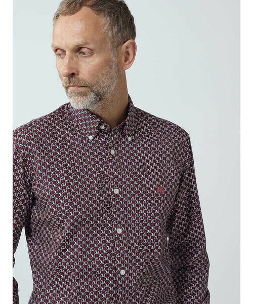 Aquascutum / アクアスキュータム シャツ・ブラウス | 【KING SIZE】AQ Motif Print Shirt | 詳細6