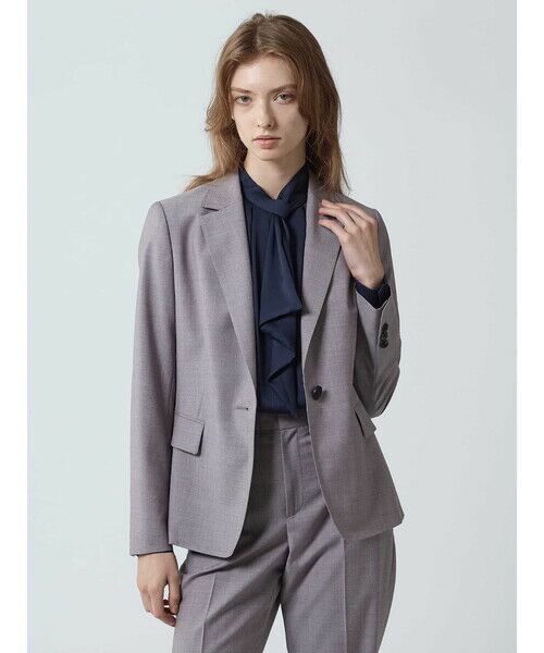 Aquascutum/アクアスキュータム 【セットアップ対応】REDA ストレッチツイルジャケット ラベンダー 12 Aquascutum/アクアスキュータム 【セットアップ対応】REDA ストレッチツイルジャケット ラベンダー 12