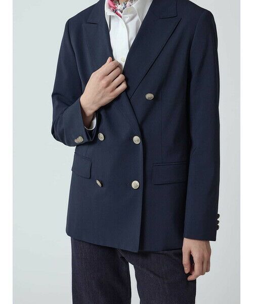 Aquascutum / アクアスキュータム テーラードジャケット | ストレッチダブルブレザー | 詳細6