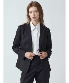 【美品】アクアスキュータム カシミヤ100% テーラードジャケット ブラック L Aquascutum / アクアスキュータム （レディース） テーラード