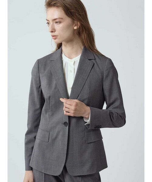 Aquascutum / アクアスキュータム テーラードジャケット | 【セットアップ対応】ウールグレンチェックジャケット | 詳細6