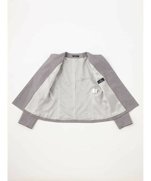 Aquascutum / アクアスキュータム テーラードジャケット | 【セットアップ対応】REDA ストレッチツイルノーカラージャケット | 詳細12