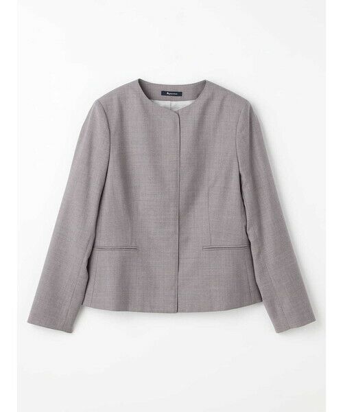 Aquascutum / アクアスキュータム テーラードジャケット | 【セットアップ対応】REDA ストレッチツイルノーカラージャケット | 詳細7