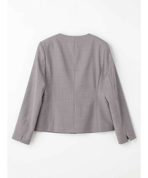 Aquascutum / アクアスキュータム テーラードジャケット | 【セットアップ対応】REDA ストレッチツイルノーカラージャケット | 詳細8