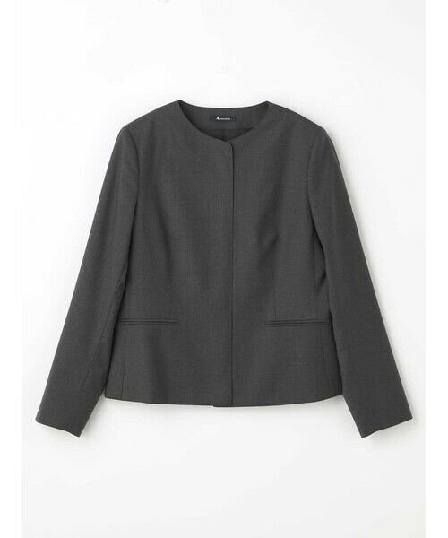 Aquascutum / アクアスキュータム テーラードジャケット | 【セットアップ対応】REDA ストレッチツイルノーカラージャケット | 詳細16