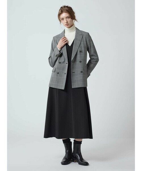 Aquascutum / アクアスキュータム テーラードジャケット | ストレッチグレンチェック Wジャケット | 詳細1