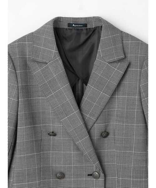 Aquascutum / アクアスキュータム テーラードジャケット | ストレッチグレンチェック Wジャケット | 詳細9